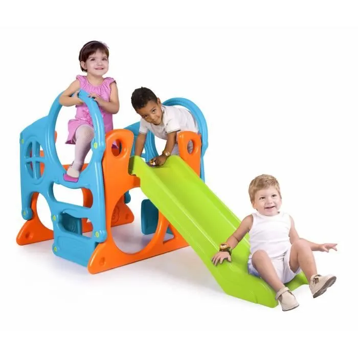Station de jeux - FEBER - Aire de jeux avec toboggan en plastique anti-UV-1