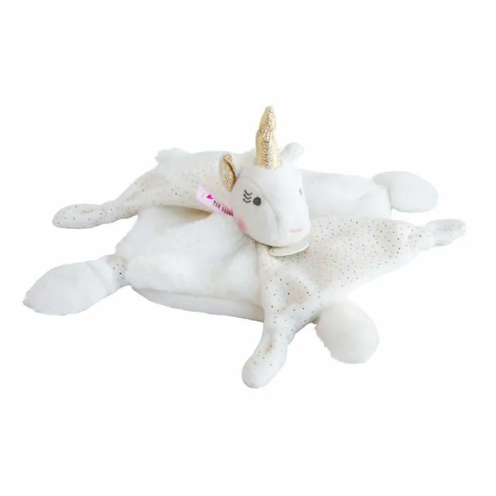 Doudou - DOUDOU ET COMPAGNIE - Licorne or 22 cm - Enfant - Fille - Blanc-2