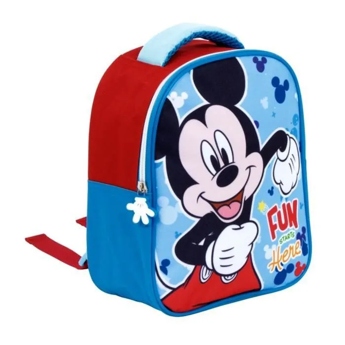 Sac à dos - GUIZMAX - Mickey Mouse - 24x20x10 cm - Bretelles ajustables - Idéal pour maternelle-0