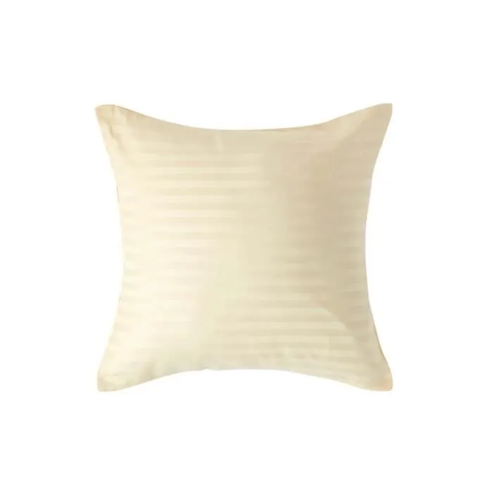 Taie d'oreiller - Homescapes - Crème - 100% coton égyptien - 330 fils - 40 x 40 cm-0