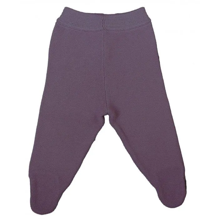 Pantalon tricot Coton bio Rose - Éveil et Nature-0