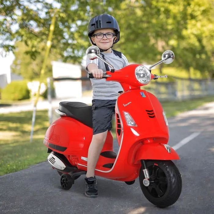 HOMCOM - Moto électrique enfant - Plastique - 102x50.5x75.5cm - Rouge-1