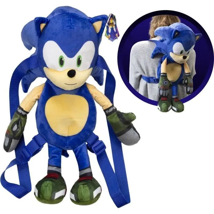 PELUCHE SAC À DOS - SONIC-3