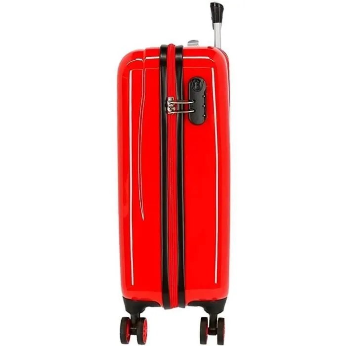 Valise de cabine - Disney - Lightning McQueen - 38 x 55 x 20 cm - 4 roulettes - ABS rouge-2