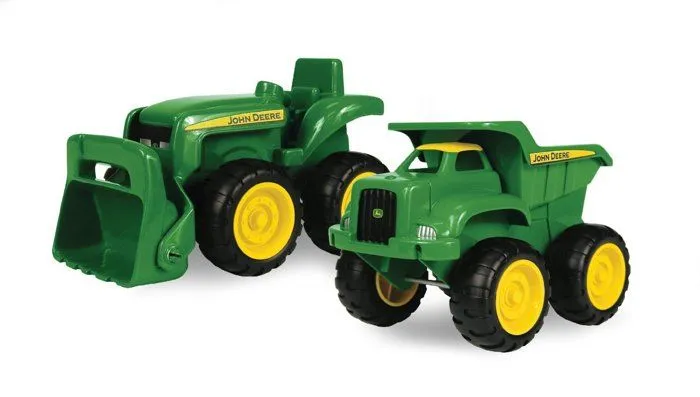 John deere - 35874V1 - Camion Benne et Tracteur Jouet de 15,2 cm avec Chargeur, Vert-0