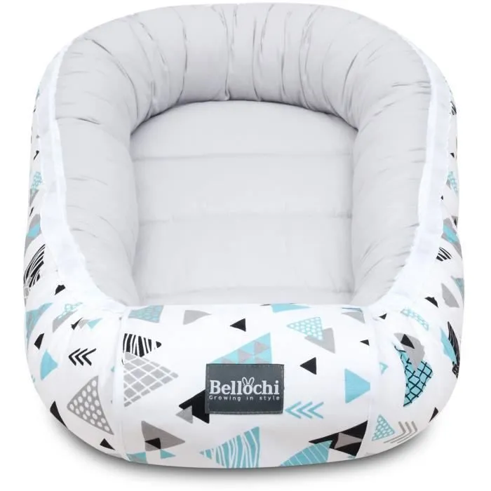 Réducteur de Lit Bébé Cale Bébé pour Lit Cocon Bébé - 100% Coton 90 x 60cm - Nid de Bébé Baby Nest - Trésor-1