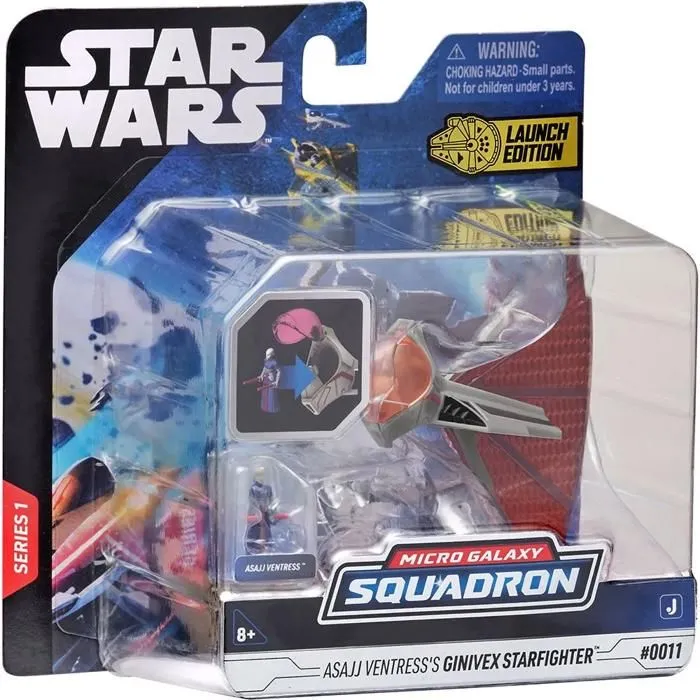 Vaisseau Starfighter - Star Wars - Ginivex Class - 8 cm - Figurine incluse-5