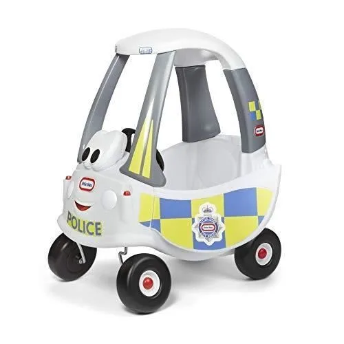 Jouet pour enfant - LITTLE TIKES - Cozy Coupe Policja - Blanc - Extérieur - Mixte-0