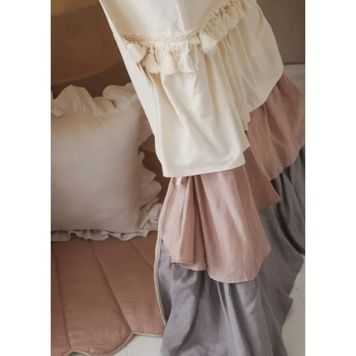 Ensemble tipi avec volants et tapis coquillage enfant Moi Mili "Powder Frills" - powder frills/rose poudré - TU-1