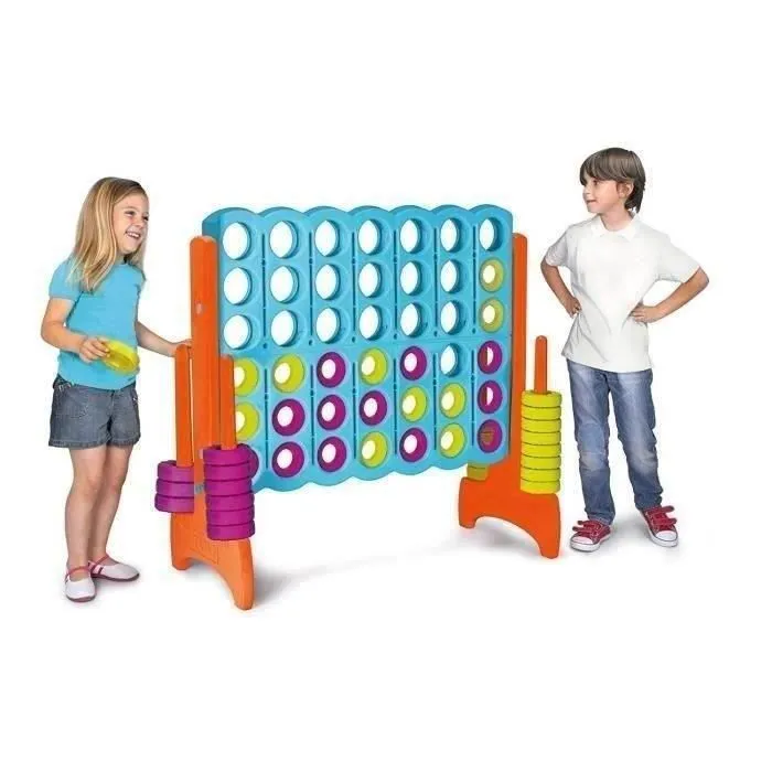 Jeu d'extérieur - FEBER - Aire de jeux Puissance 4 Géant - Plastique Anti-UV - 21 anneaux-2