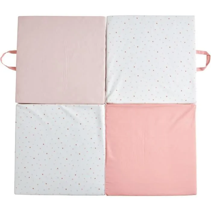 Tapis d'éveil Malin TINEO MON COEUR 3en1 - Tapis évolutif multifonction - 120x120x5 cm-0