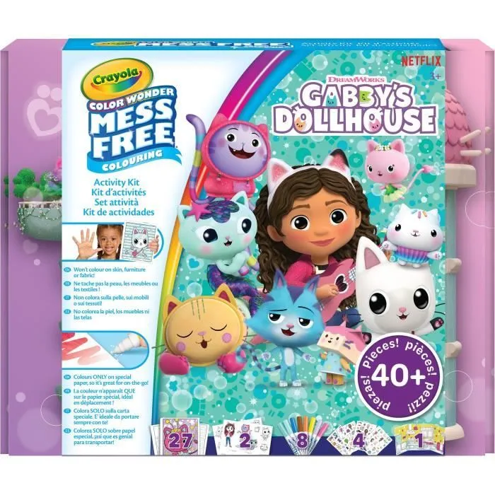 Coloriage - CRAYOLA - Color Wonder Activity Kit Gabby's Dollhouse - Coffret d'activités colorées! Dès 3 ans-0