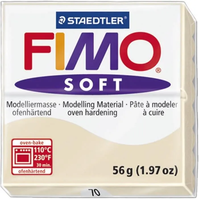 Pâte à modeler Fimo Soft Sahara - STAEDTLER - Bloc de 56g - Durcissant au four