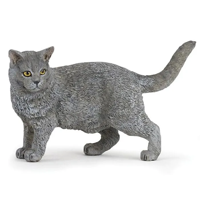 Papo - Figurine chat Chartreux-0