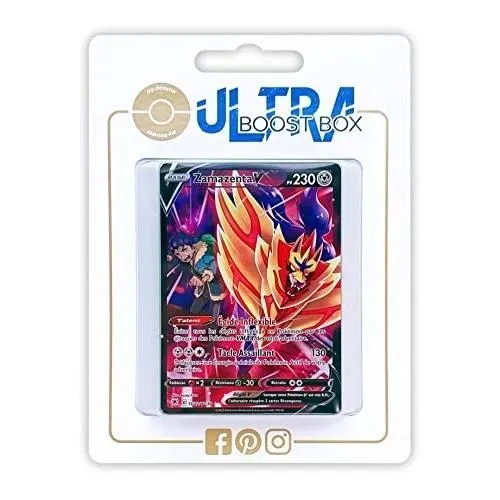 Cartes Pokémon - MY-BOOSTER - ZAMAZENTA V TG22-TG30 FULL ART SECRETE - ULTRABOOST X EPEE ET BOUCLIER-0