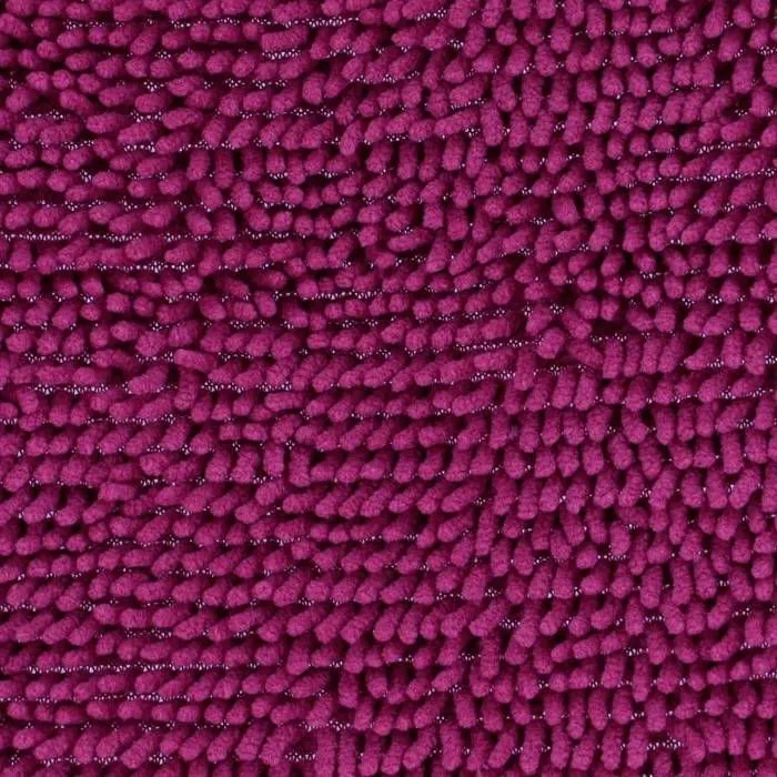 TENDANCE - Tapis de salle de bain en polyester Aubergine 45 x 75 cm-2