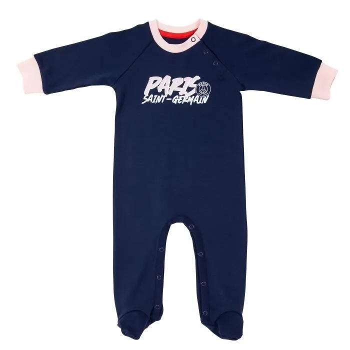 Grenouillère pyjama bébé fille PSG - Collection officielle PARIS SAINT GERMAIN-2