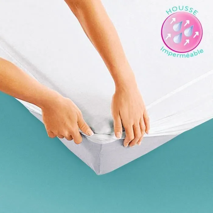 Matelas-1 Personne-90X190-Protège Matelas-Anti Acariens et Anti Allergique-Rosalit-0