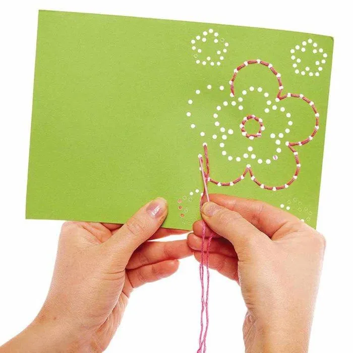 Jeu de peinture Baker ross - FC740 - Jeux d Enfilage motif Fleurs - Lot de 6, Activites Manuelles pour Enfants ()-2