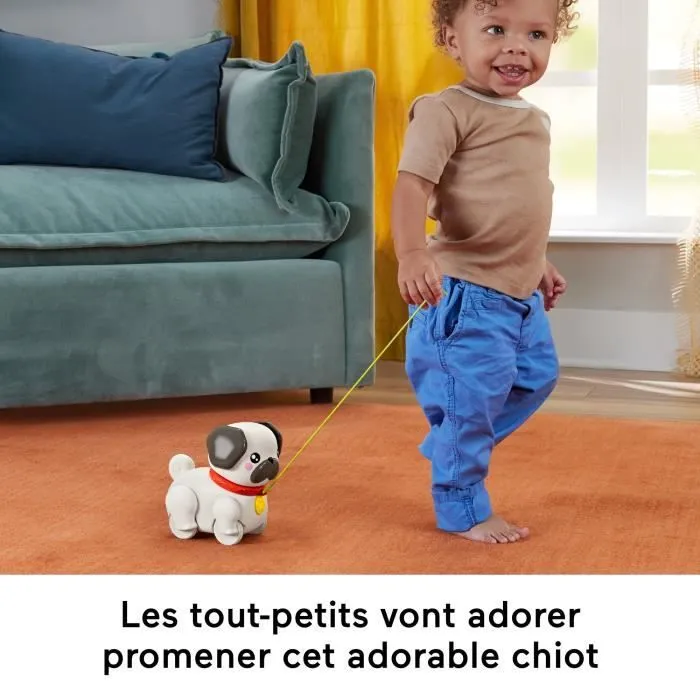 Fisher-Price-Mon Carlin à Promener-Jouet à tirer pour bébé HTW94-2