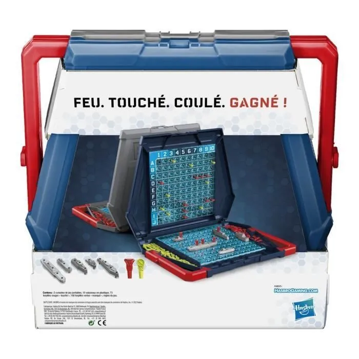 Touché coulé - jeu de société de bataille navale - pour 2 joueurs - version française-4