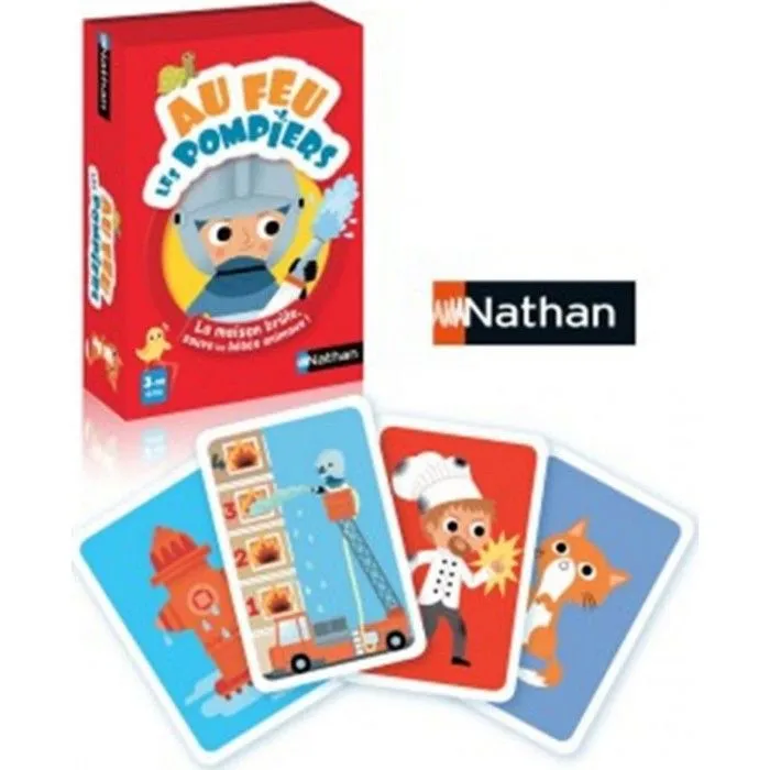 NATHAN - Au feu les Pompiers - Jeu de Cartes-2