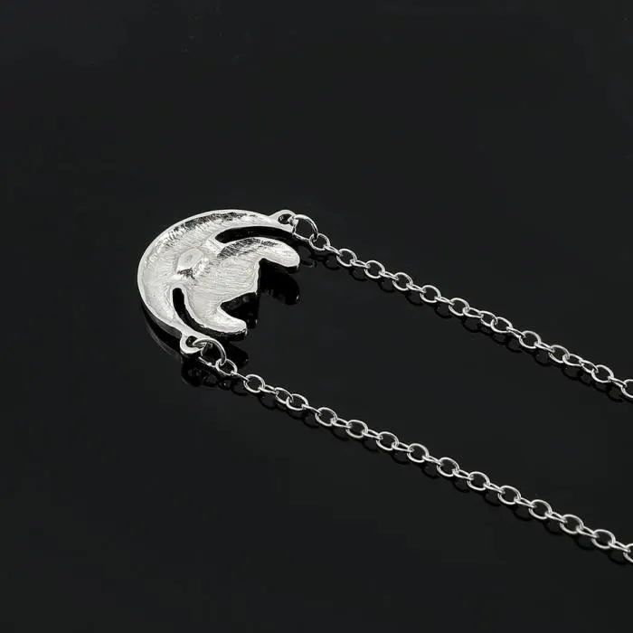 Collier stitch pendentif lune bijoux fantaisies femme cadeau mode accessoire sautoir kawaii lilo-2