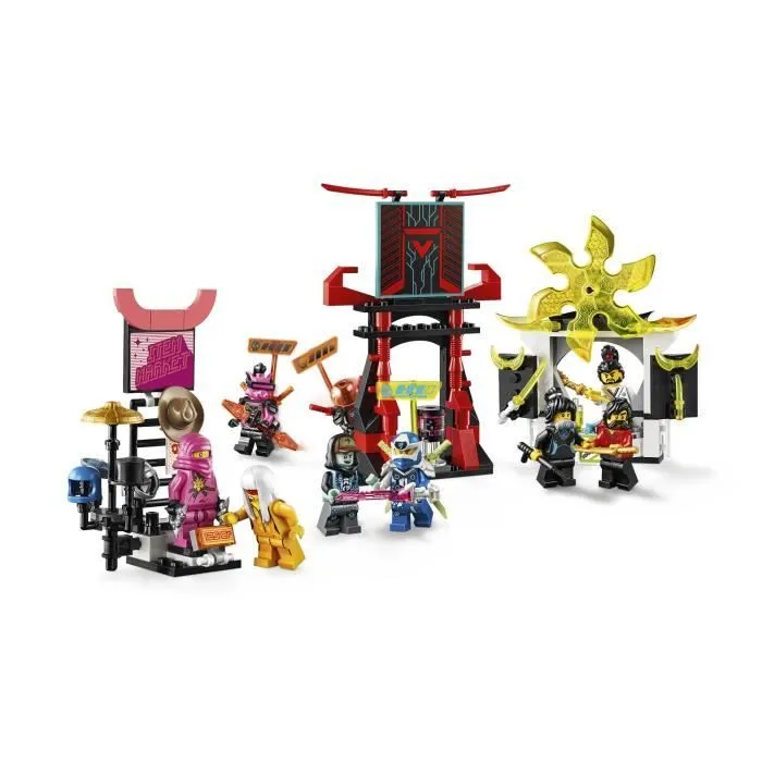 Set de jeu - LEGO® - NINJAGO® 71708 - Marché des joueurs - 9 figurines incluses - Pour enfants à partir de 3 ans-2