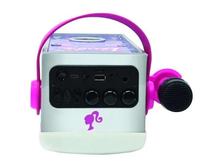Puissante enceinte Bluetooth® lumineuse Barbie avec micro-4
