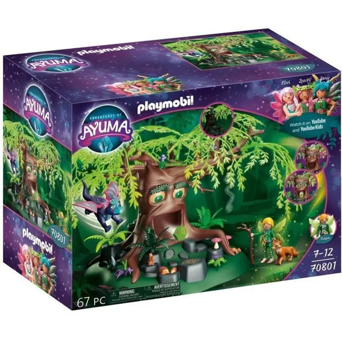 PLAYMOBIL - 70801 - AYUMA - Arbre de la Sagesse - Figurine, Animaux et Arbre Magique-0