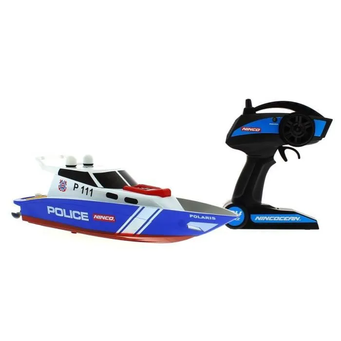 Bateau Vedette de Police - NINCO - Rechargeable - Mixte - Naval - À partir de 6 ans-0
