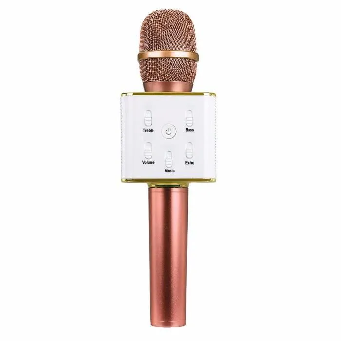ROSE Q7 microphone de chant sans fil karaoké portable connecté avec téléphone pour IPHONE pour SAMSUNG etc.-0