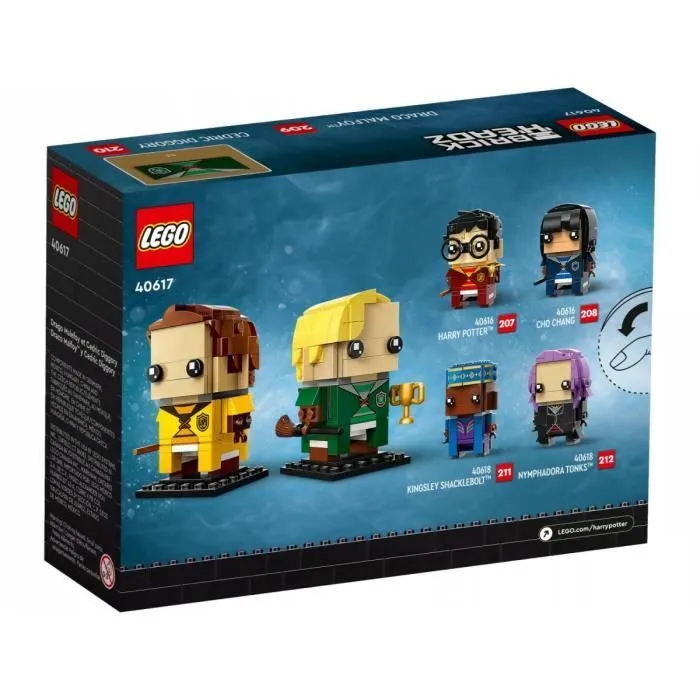LEGO BrickHeadz - LEGO 40617 Draco Malfidus en Carlo Kannewasser - Jouet de construction - 262 pièces-2