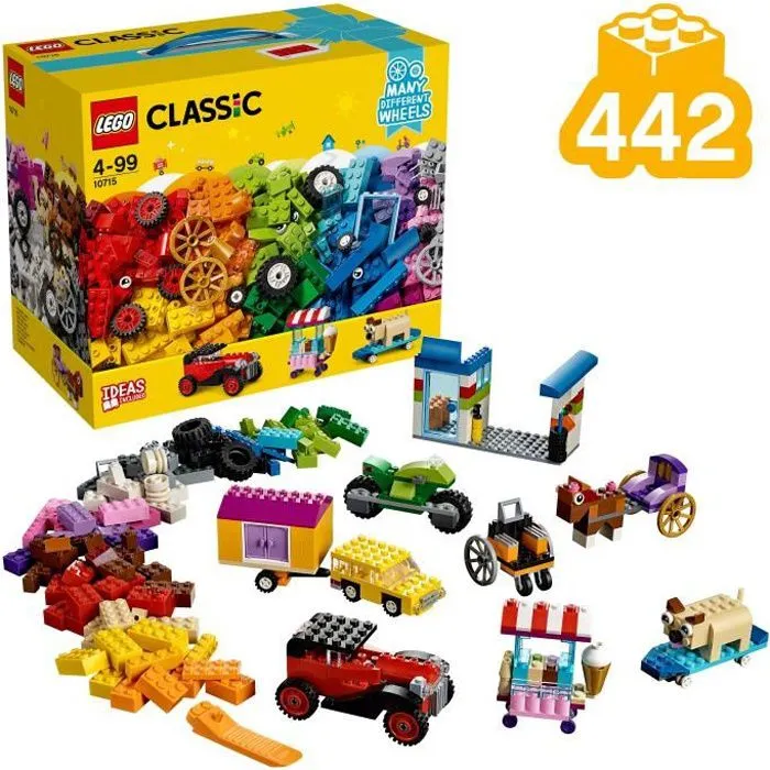 LEGO® Classic 10715 La boîte de briques et de roues LEGO-0