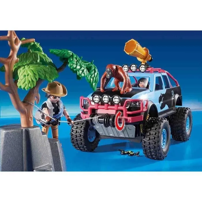 PLAYMOBIL 9407 - Super 4 - 4x4 avec Alex et Rock Brock-4