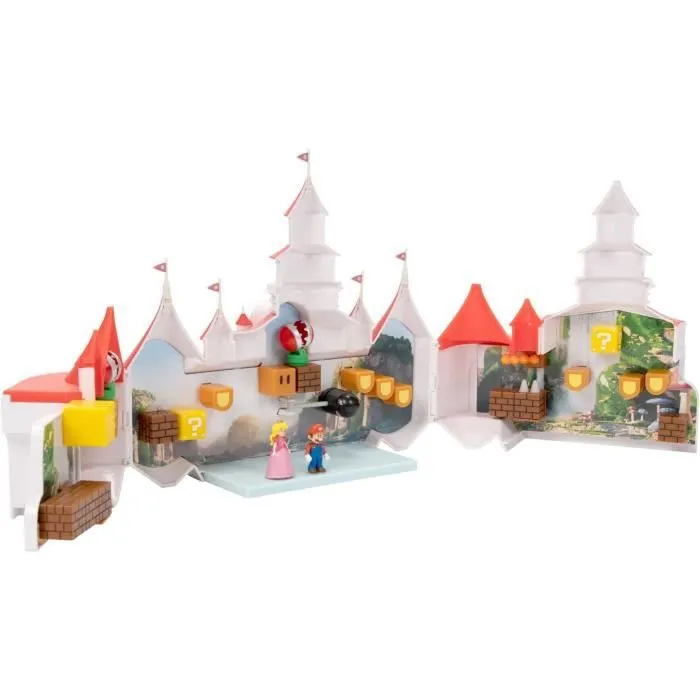 Playset Mini Deluxe série 1 - Château de Princesse Peach - Super Mario Movie - JAKKS-2