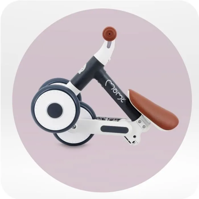 Draisienne - MoMi - DEX - Tricycle sans pédales - Jusqu'à 20 kg - 12-36 mois - Noir-2