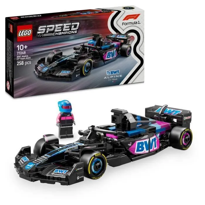 LEGO Speed Champions 77248 Voiture F1 BWT Alpine Team A524 Jeu de construction dès 10 ans-0