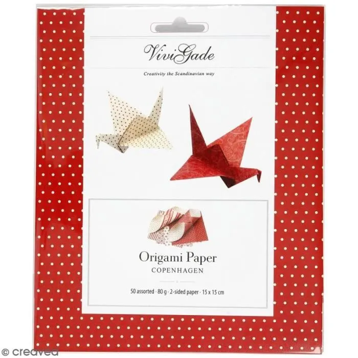 Papier Origami - Creotime - Scandinave - 15 x 15 cm - 50 pcs-0