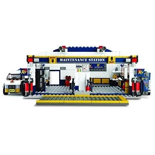 Jeu de construction - Sluban - M38 B0356 - 741 pièces - 8 mini-figurines - Garage F1-1