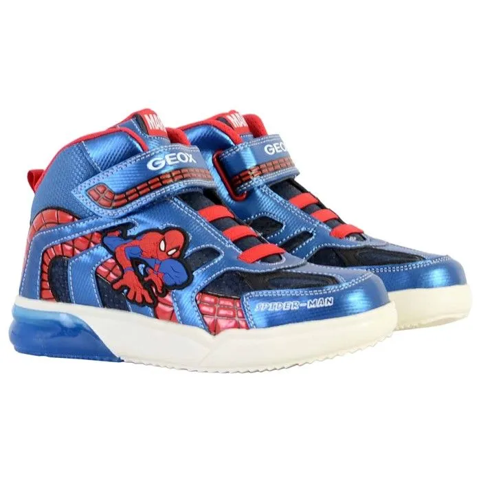 Basket Montante Enfant - Geox - Grayjay - Scratch - Bleu - Spider-Man-2
