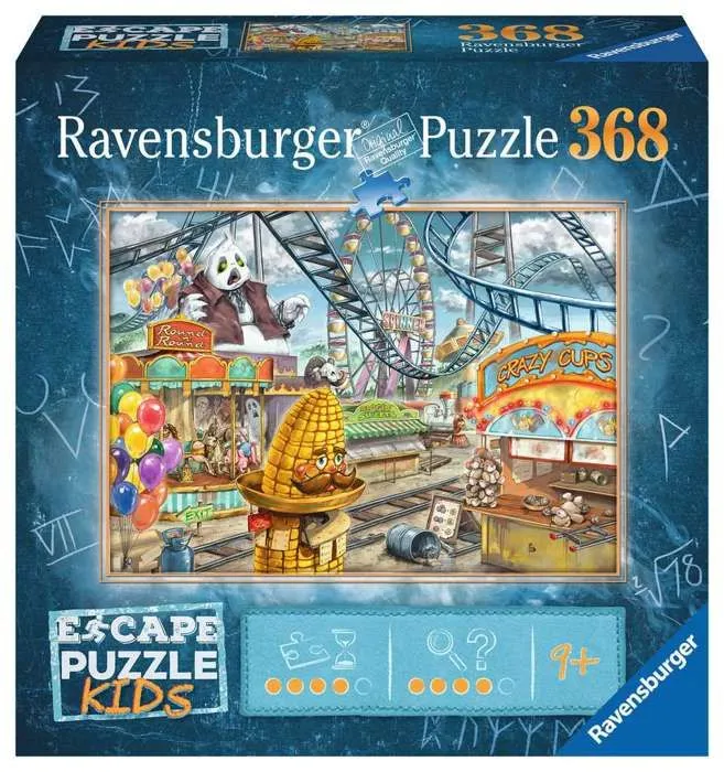 Escape puzzle Kids - Le parc d'attractions - Ravensburger - Puzzle Escape Game 368 pièces-1