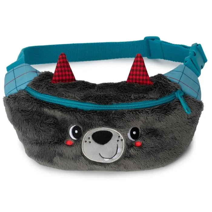 Sac banane - LILLIPUTIENS - Louis le loup - Vert - Enfant - Mixte-1