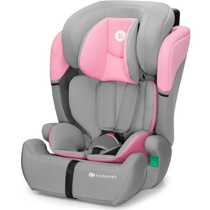 Siège auto I-size 76-150 cm - KINDERKRAFT COMFORT UP2 - Têtière ajustable - Installation rapide - 15 mois à 12 ans - Rose-0