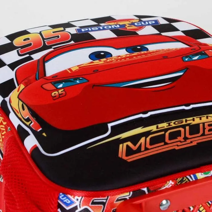 Sac à dos 3D à Roulettes Petit - Disney Cars 3 Racer - Rouge - Taille Unique-4