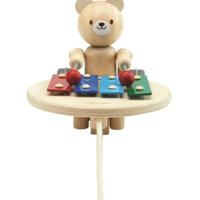 Plan Toys - Ourson musical à tirer - TROUSSELIER-3