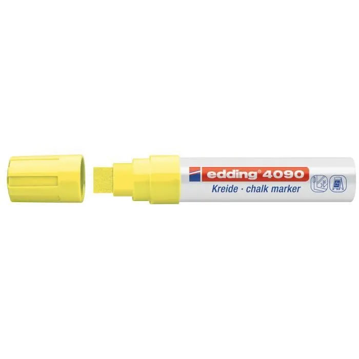 EDDING Assortiment de 5 craies liquides E4090 - Taille XL - Fluos-2
