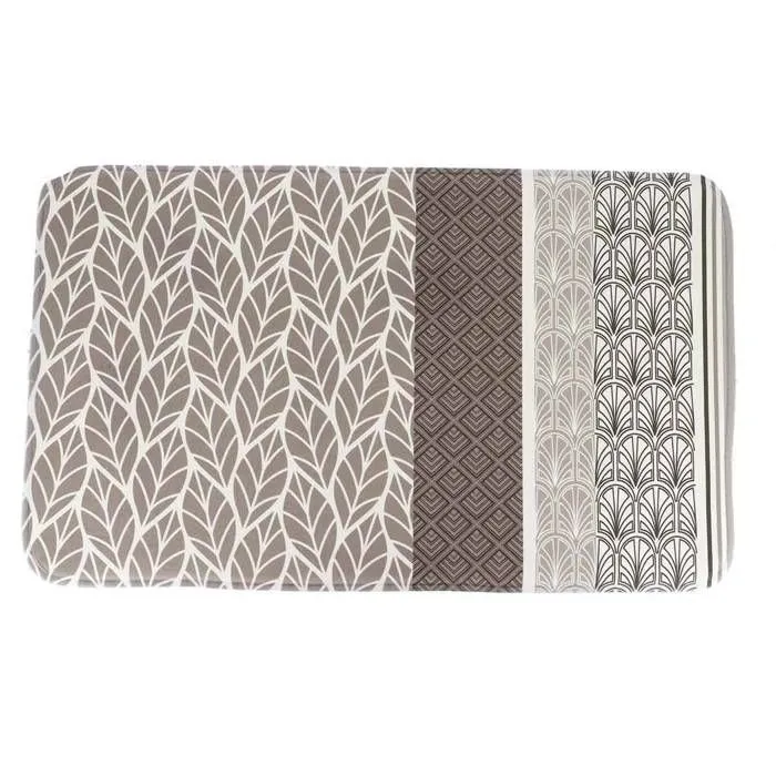 TENDANCE Gatsby Tapis de Bain en Microfibre imprimé 40 x 75 cm, Polyester, décoré, 45 x 75 cm-0