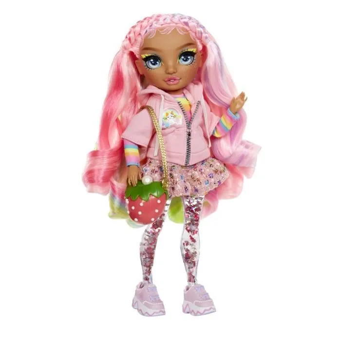 Rainbow High - Sparkle & Shine - Poupée mannequin de 27cm - Rose - Jambes avec liquide pailletés - Dès 4ans-0