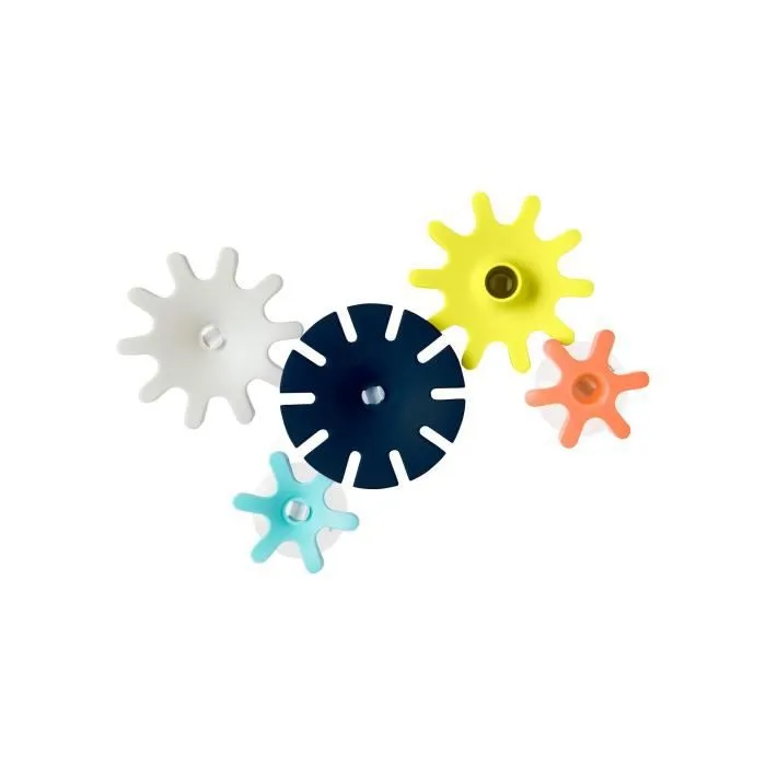 Jouet de bain - TOMY - COGS - 5 roues - Jaune - Enfant - Mixte-1